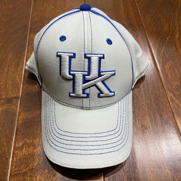 Top Of The World Vintage UK Kentucky NCAA Stretch Fitted Cap White Blue One Size - Picture 3 of 7